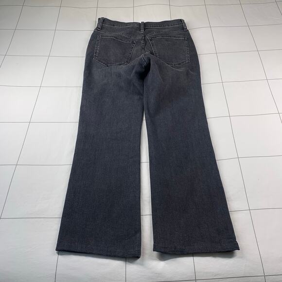 J. Crew Jeans Womens 28 Washed Black Curvy Demi Boot Hemmed High Rise Stretch - Picture 2 of 11